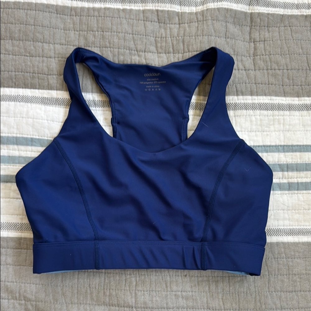 Cooldown Running Women's Blue Sports Bra